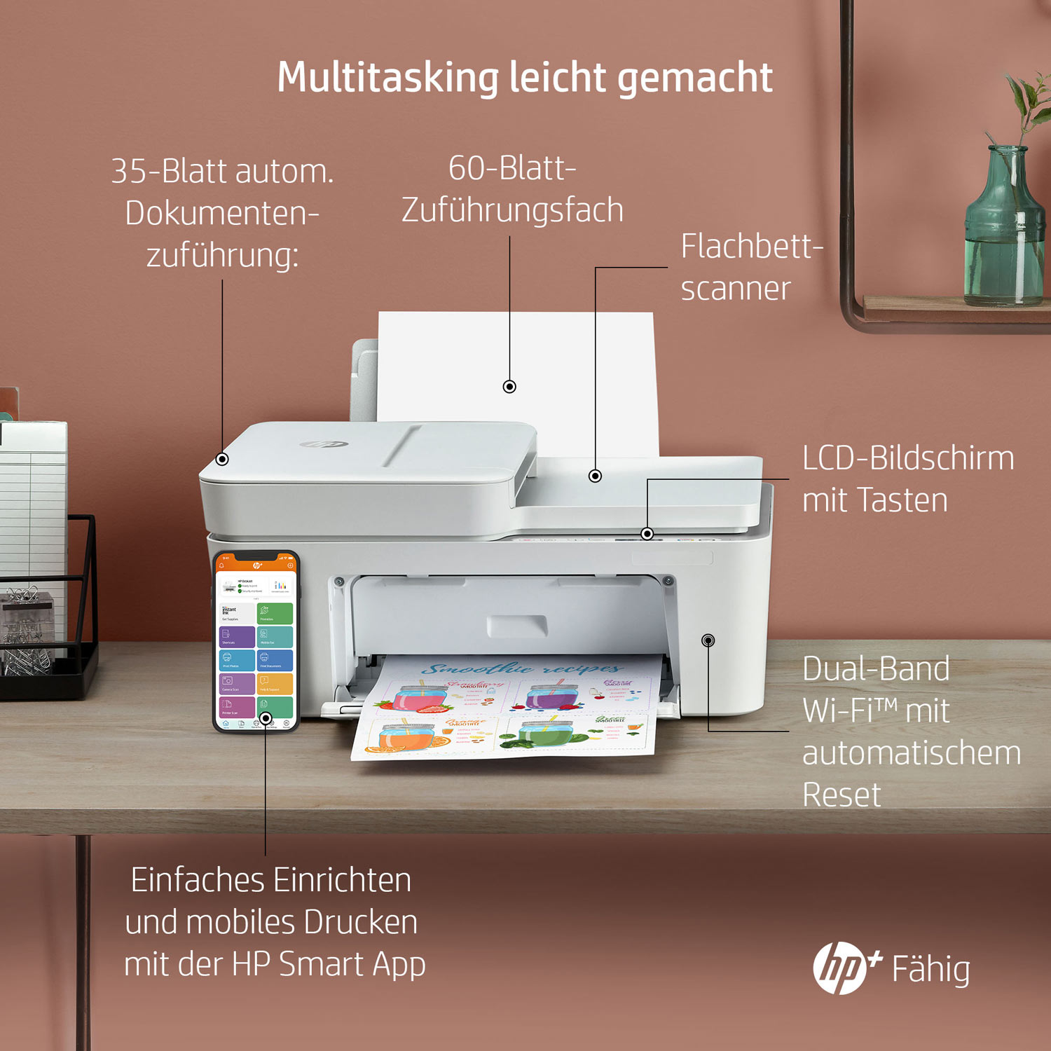 Features HP DeskJet 4120e Multifunktionsdrucker